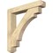 Ekena Millwork Merced Craftsman Rough Sawn Bracket w/ Offset Brace, Douglas Fir, 6"W x 34"D x 34"H BKT0604X34X34MRC04RDF - alternate 1
